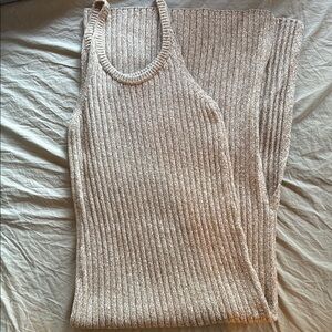 Closed Floor Length Knit Dress